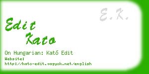 edit kato business card